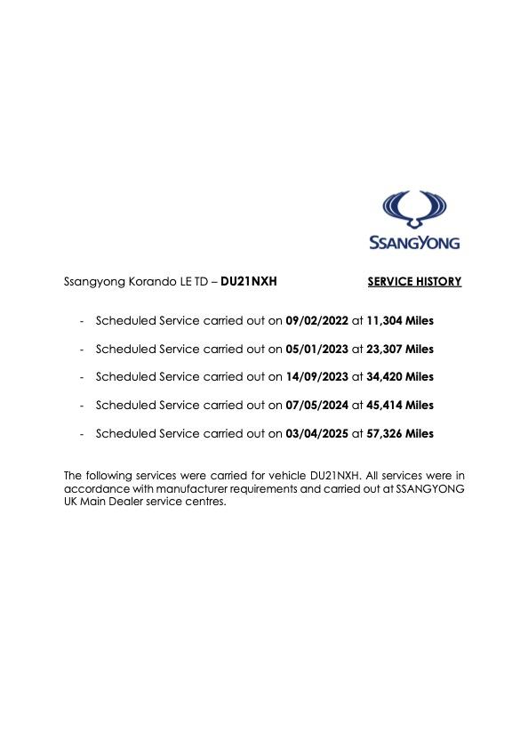 SsangYong Korando 2.2D LE SUV 5dr Diesel Manual Euro 6 (178 ps)